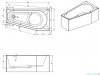 Riho Delta Plug&Play wanna asymetryczna 160x80cm lewa z obudową + nóżki BD43
